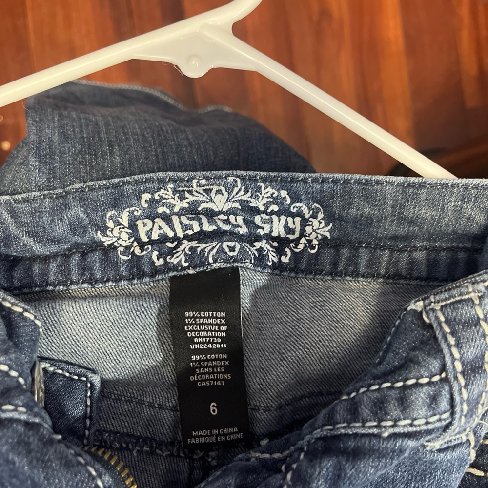 Paisley Sky Denim Jeans in Vintage Classic Blue - Picture 1 of 7